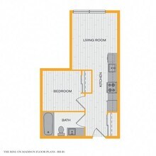 1 Bedroom 60 Percent AMI 1718 floor plan